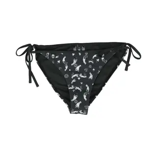 Gothicana By Emp - Gothic Bikini Slip - Bikinibroekje Met Mystieke Print - S Tot Xxl - Voor Vrouwen - Zwart