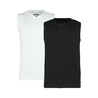 R.E.D. By Emp Tanktop - Set Van 2 Shirts - M Tot Xxl - Voor Mannen - Zwart-wit