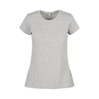 Build Your Brand Basic T-shirt Voor Dames, Grijs.