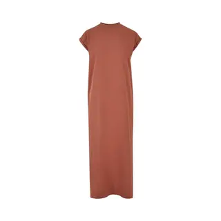 Urban Classics - Long Extended Shoulder Lange Jurk - M - Oranje