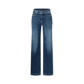 Mac Jeans Mac - Damen 5-Pocket Jeans, Dream Wide Authentic (5439-90-0358L), Größe, W42, Länge, L32, Farbe, Cobalt Authentic Wash (D574)