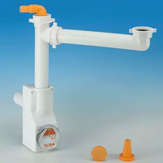 So-tech - Sotech Raumspar-siphon Mit Revisionsöffnung U. Geräteanschluss, 40 - 50 Mm, Weiß, Raumsparsiphon, Ablaufgarnitur Für Küche Und Bad