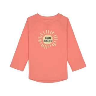 Lässig Splash & Fun Rashguard Zwemshirt Met Lange Mouw Met Uv-bescherming - Sunshine Coral, 13-18 Maanden, Maat 86