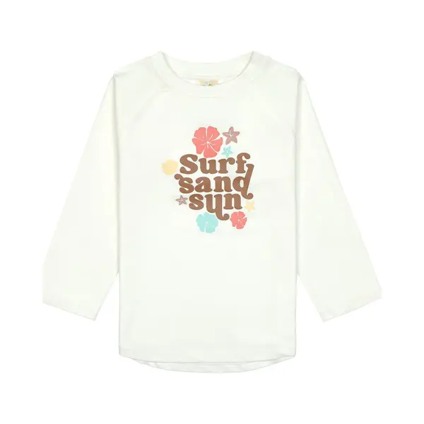 LÄSsig Splash & Fun Baby Und Kind Langarm Badeshirt Schwimmshirt Rashguard Mit Uv-Schutz - Flowers Sea Salt, 25-36 Monate, Größe 98 thumbnail