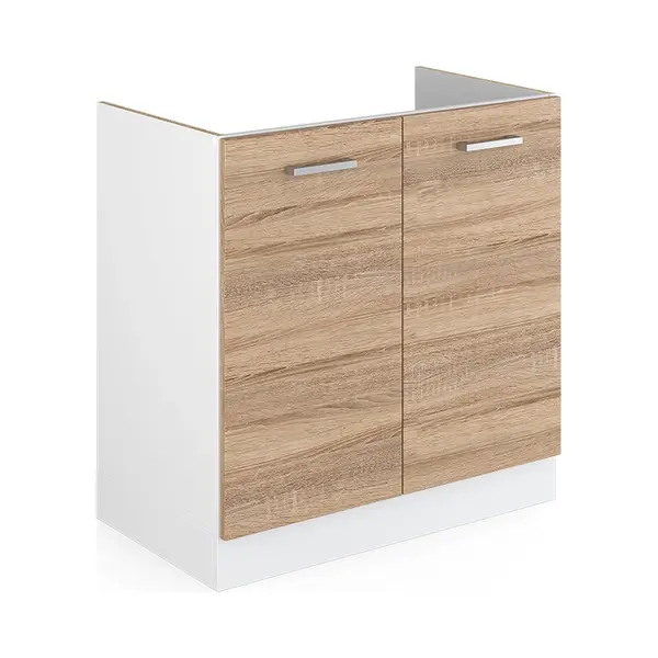 Vicco - Spülenunterschrank R-line, Sonoma, 80 Cm , Ap Anthrazit thumbnail