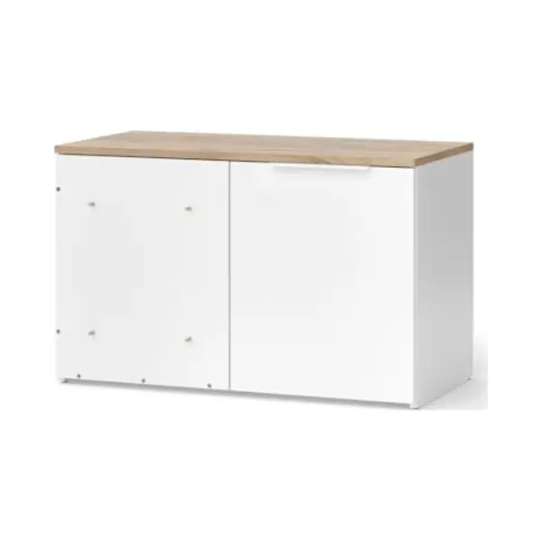 Vicco Wido Hoekladenkast – 80 X 50 Cm Met Deur Wit/Sonoma thumbnail