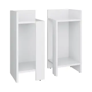 Vicco Set Van 2 Nachtkastjes Lenar Wit 27 X 60 Cm