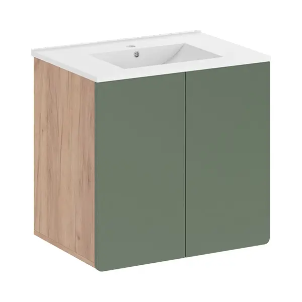 Vicco Izan Badkamermeubelset – Goldkraft Eik/groen thumbnail