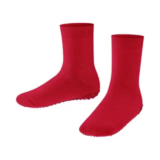 Falke Catspads Antislip Noppen Katoen Merinowol Huissokken Kinderen Rood - Maat 23-26