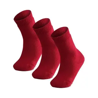 Falke Catspads Antislip Noppen Katoen Merinowol Huissokken Kinderen Rood - Maat 27-30
