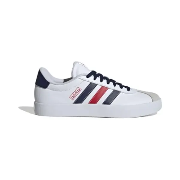 Adidas Herren Vl Court Shoes, Cloud White/Navy Blue/Better Scarlet, 41 1/3 Eu thumbnail