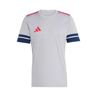 Adidas Herren SQUADRA25 Jersey Short Sleeve, Glory Grey/Team Navy Blue 2/Pure Ruby, Xl