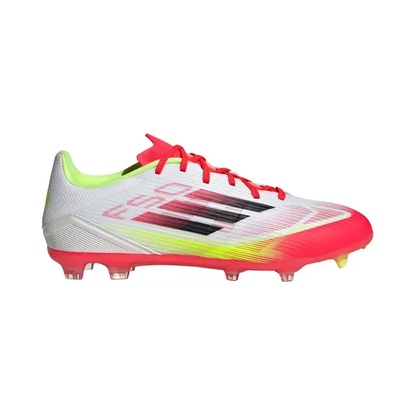 Adidas Unisex F50 League Football Boots Fg/Mg, Cloud White/Core Black/Solar Yellow, 8 Uk thumbnail