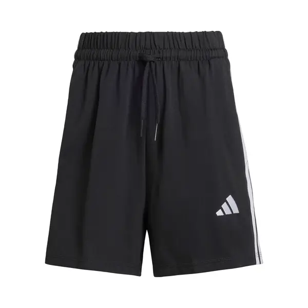 Adidas Women's Essentials 3-Stripes Cotton Shorts, Black/White, Xs thumbnail