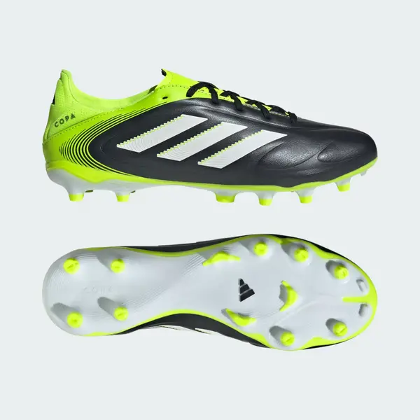 Adidas Unisex Copa Pure Iii League Firm Ground/Multi Ground Football Boots, Core Black/Cloud White/Lucid Lemon, 39 1/3 Eu thumbnail