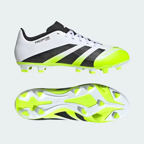 Adidas Unisex Predator Club Firm Ground/Multi Ground Football Boots, Cloud White/Core Black/Lucid Lemon, 8.5 Uk thumbnail