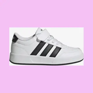Adidas Breaknet 3.0 Shoes White Black Pure Kids - 35