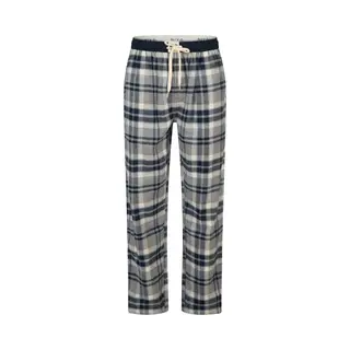 Phil & Co Heren Pyjamabroek Lang Flanel Geruit Blauw - Maat Xxl