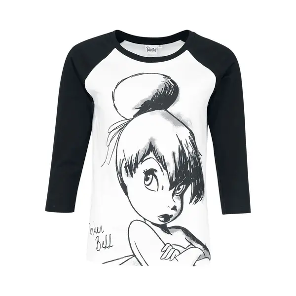 Peter Pan Tinker Bell - Sketch T-Shirt White Black thumbnail