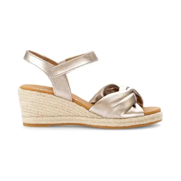 Gabor Damen Keilsandalen, Frauen Sandalen, offen, Ultra-Light, Visone, Amazon, bequem-e, bequemlichkeit, breite, extra, leger, Puder (Jute), 37 Eu / 4 thumbnail