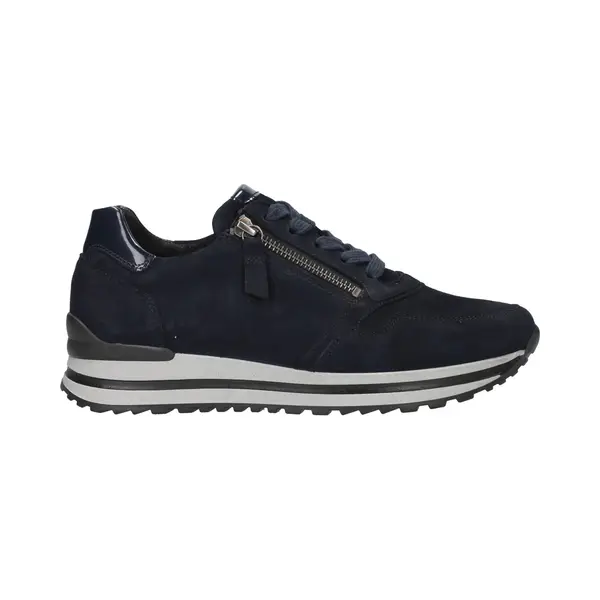 Gabor Damen Low-Top Sneaker, Frauen Halbschuhe, Komfortable Mehrweite (H), Sportschuhe, Freizeitschuhe, Turnschuhe, Dark-Blue, 41 Eu / 7.5 Uk thumbnail