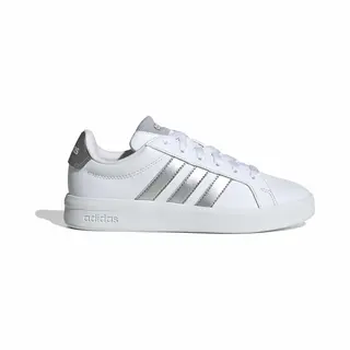 Adidas Grand Court 3.0 Shoes Junior Schoenen, Uniseks, Kinderen, Ftwr Wit/zilver Met./zilver Met., 35.5 Eu
