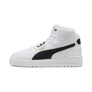 Puma Unisex Kinder Shuffle Downtown Mid Jr Sneaker, Puma Weiß Puma Und Schwarz Dampfgrau, 4.5 Uk Eu