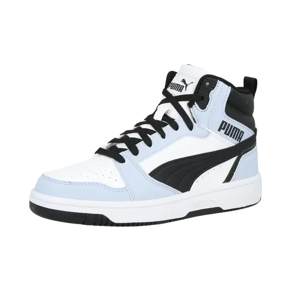 Puma Rebound V6 Mid Jr Sneaker, White Snow Mountain Blue Black, 36 Eu, Puma White Snow Mountain Blue Puma Black, 36 Eu thumbnail