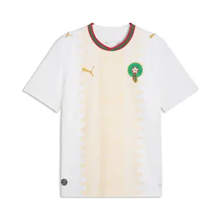Puma Morocco 26 Away Football Shirt - Puma White/Victory Gold / Medium