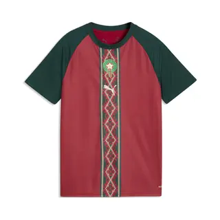 Puma Functioneel Shirt 'Marokko' Ecru / Donkergroen / Donkerrood