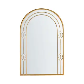 Beliani Mautre - Wandspiegel - Goud - Metaal