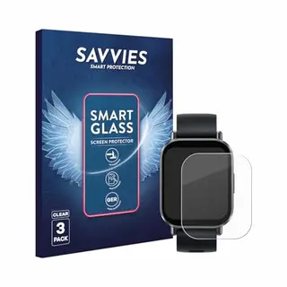 3 Stuks Savvies Screenprotector - Geschikt Voor Xiaomi Redmi Watch 5 Active - Beschermfolie Glas Transparant