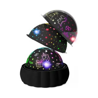 Sterrenhemel Projector Voor Kinderen - 3 Verschillende Thema's En 7 Lichtstanden - Draait 360° Voor Magisch Effect - Leuk Speelgoed Voor 3-8 Jaar -