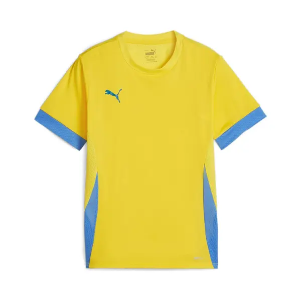 Puma Kinder TeamGoal Matchday Jersey Jr 705748 Faster Yellow-Electric Blue Lemonade-164 thumbnail