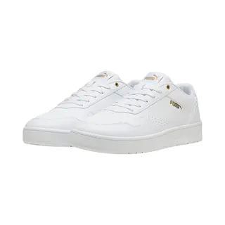 Puma Unisex Court Classic Turnschuhe, Puma White Puma Gold, 46 Eu