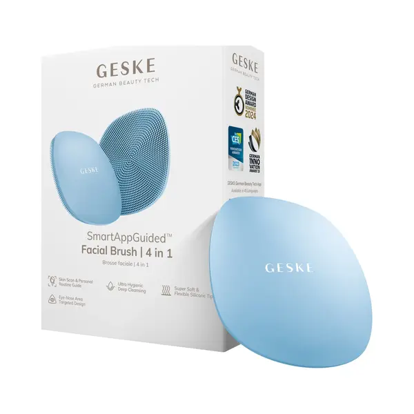 Geske | SmartAppGuided™ Facial Brush 4 In 1 | Gezichtsreinigingsborstel | Zachte Siliconen Borstel | Professionele Gezichtsreiniging | thumbnail