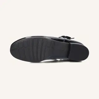 Gabor 714.1 Enkellaarsjes - Enkelboots Met Rits - Dames - Zwart - Maat 43