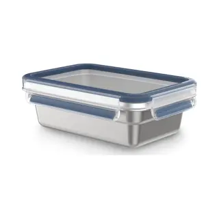 Tefal Clip & Close N1150410 Lebensmittelaufbewahrungsbehälter Rechteckig Box 0,8 l Edelstahl 1 Stück(e)