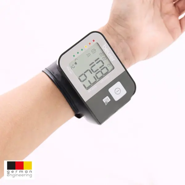 Beurer Bc 27 Wrist Blood Pressure Monitor With Arrhythmia Detection, Colour Risk Indicator, For Wrist Circumferences Of 14-19.5 Cm, Medical Device, thumbnail