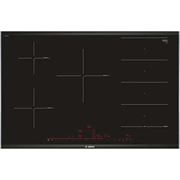 Bosch Serie 8 PXV875DC1E kookplaat Zwart Ingebouwd 80 cm Inductiekookplaat zones 5 zone(s) thumbnail