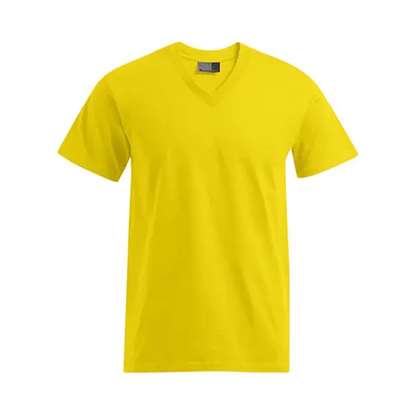 Promodoro Premium V-Ausschnitt T-Shirt Herren, Gelb, L thumbnail