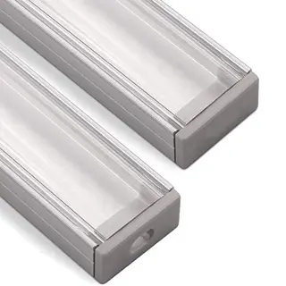 Sotech Led Aluminium Profiel-PH1 (2000 X 18 X 8, 5 Mm) Voor Breed Led Stripes Tot 16 Mm (bijv. Voor Philips Hue LightStrip) AufbauProfiel Met Klare Afdekking