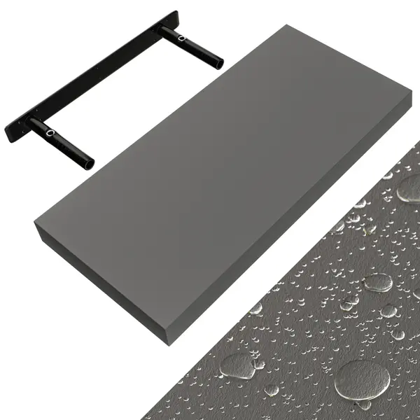 Casaria® Floating Shelf Grey 50cm thumbnail