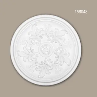 Profhome Decor Ceiling Rose 156048 Profhome Ceiling Decoration Medallion Rosette Decorative Element Rococo Baroque Style White Ø 36.4 Cm