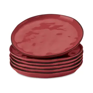 Loberon Bord Set Van 6 Biarré Rood