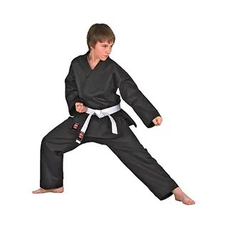 Danrho Karate Anzug "Dojo Line", Schwarz Danrho 140 Cm