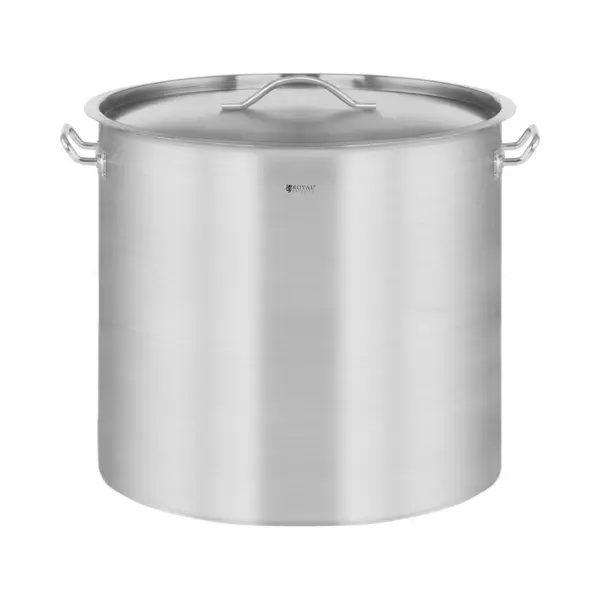 Royal Catering Induction Cooking Pot 12 L Ø 25 Cm Bottom Thickness 3.8 Mm 3-ply With Lid For All Stove Types, 20% Faster Cooking, 30% Energy Saving thumbnail