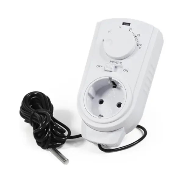 Mc Power Steckdosen-thermostat Mcpower "tcu-440" 5-30°c, 3500w, 230v, Kabel + Außenfühler thumbnail