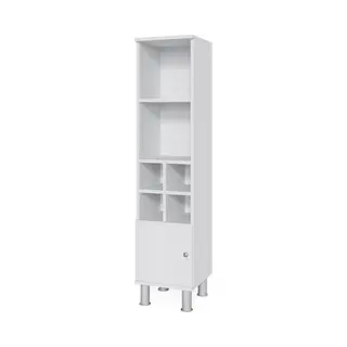Vicco Fynn Halfhoge Kast – 30 X 130.6 Cm Kleine Deur Wit