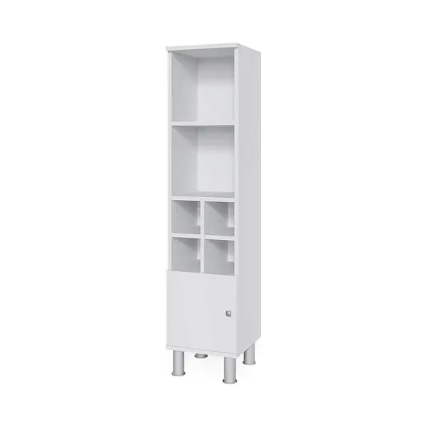 Vicco Fynn Halfhoge Kast – 30 X 130.6 Cm Kleine Deur Wit thumbnail